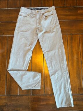 Vineyard Vines Gray Slim On-The-Go Pants Performance 5 Pocket Straight Leg 28x32